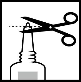 To use without the applicator. On first use of tubes, remove the cap, cut the​ nozzle tip of the tube​.